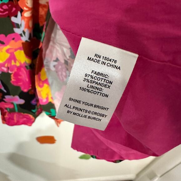 S Crosby by Mollie Burch Floral Print Lizzie Puff Sleeve Dress - Picture 6 of 6